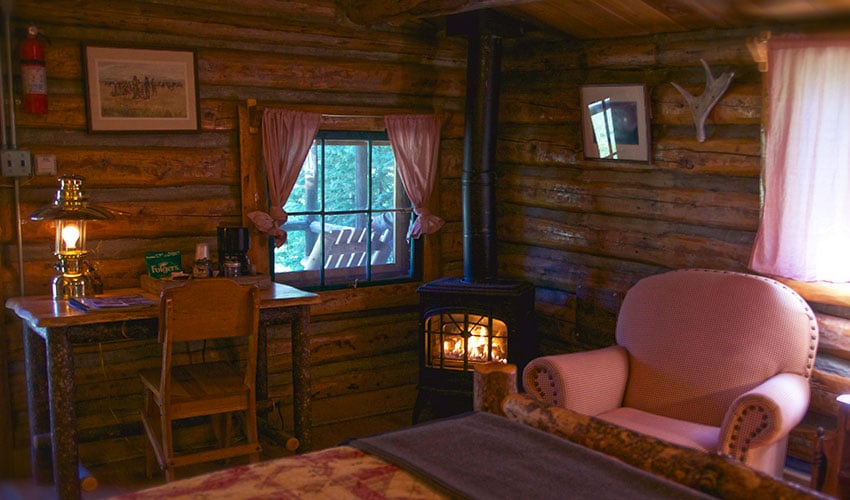 Sunken Forest Cabin interior