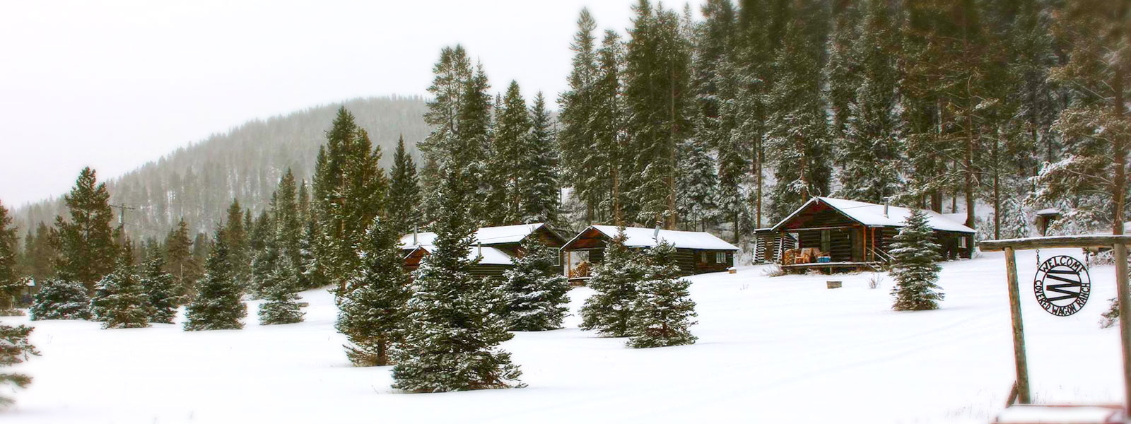 snow at covered wagon ranch