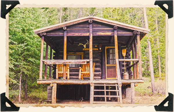 Exterior Sunken Forest Cabin