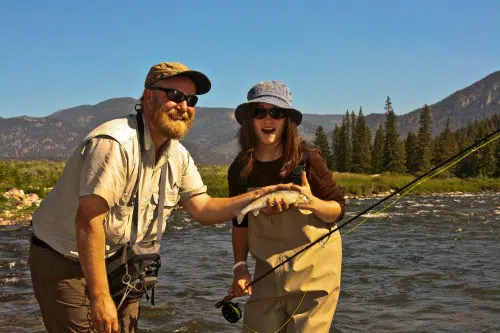 father daughter fly fishing