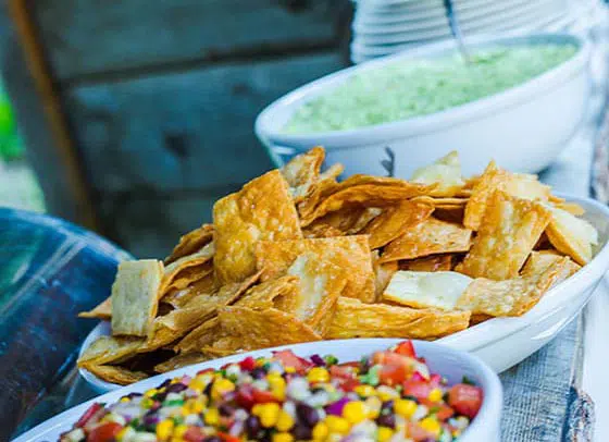 chips salsa and guacamole